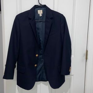 Lands End boys navy blue blazer